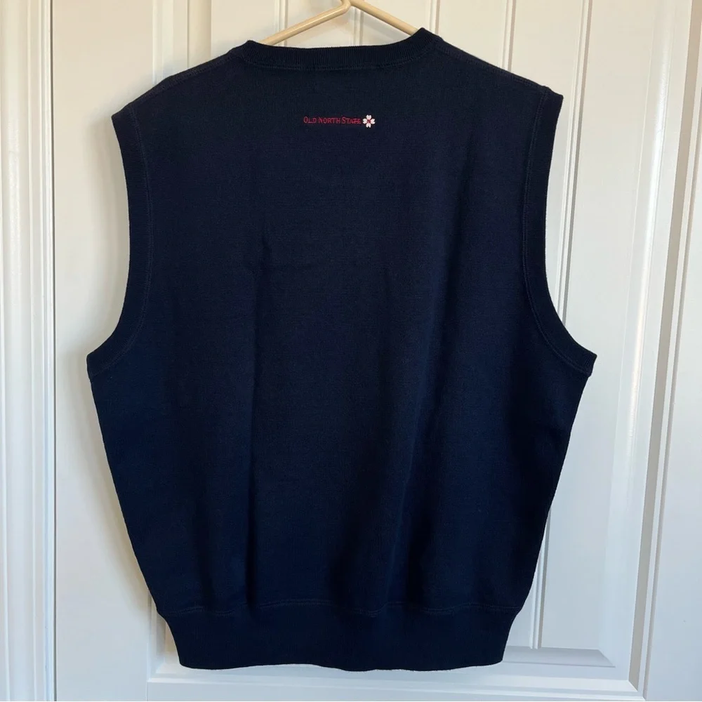 Polo Ralph Lauren Golf Men’s Navy Vest‎ Large VTG made in USA cotton
